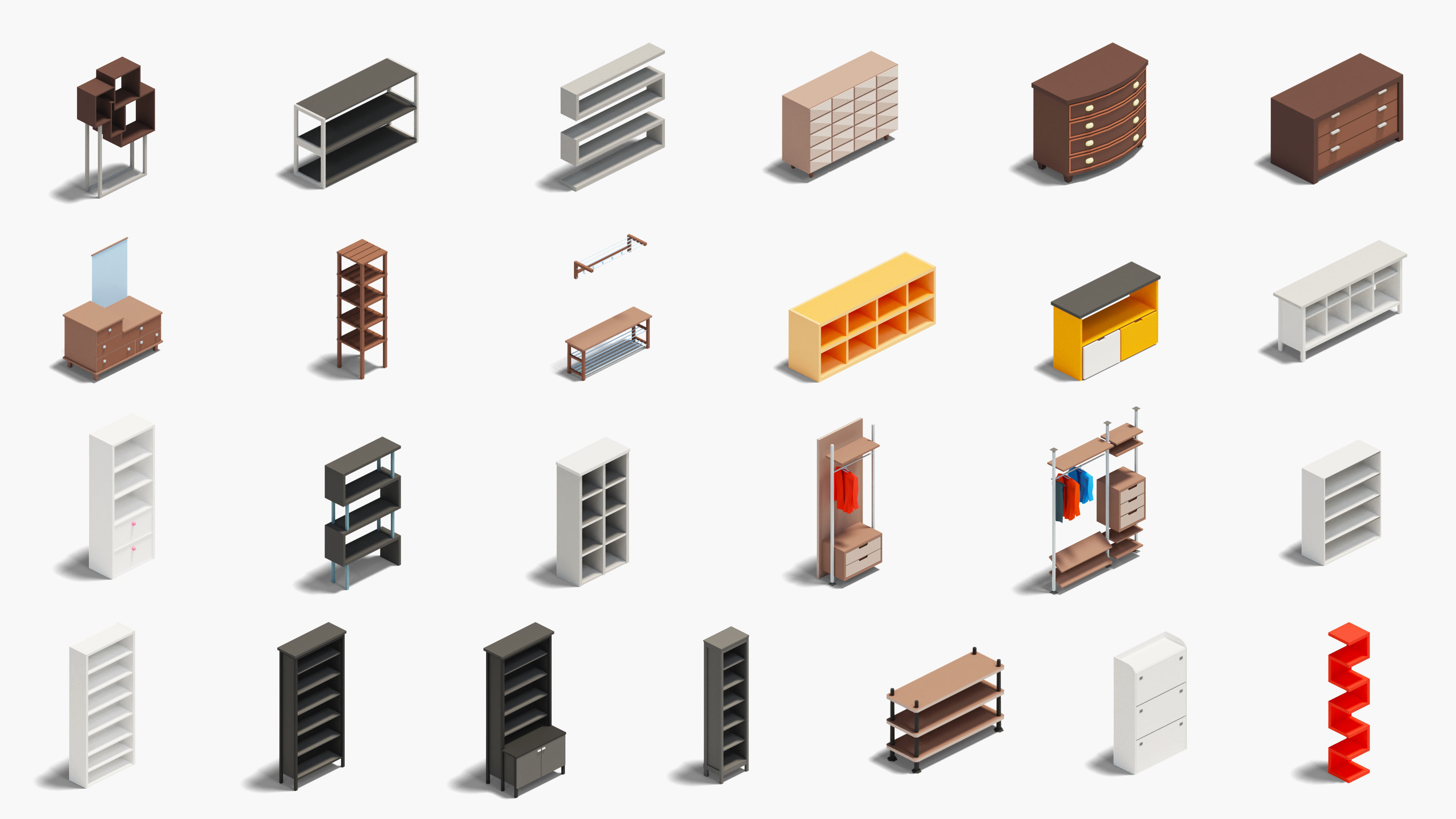 Interior Low-poly 3D model_33