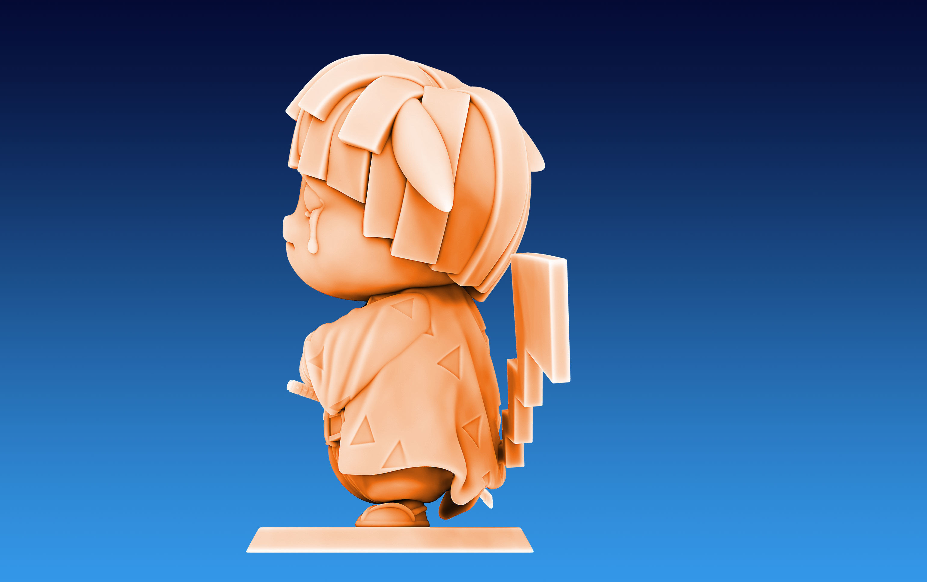 Pikachu Zenitsu Cosplay  3D print model_3