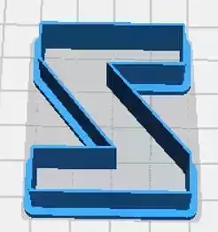 Zeta Upper Case Cookie Cutter