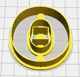 Theta Upper Case Cookie Cutter