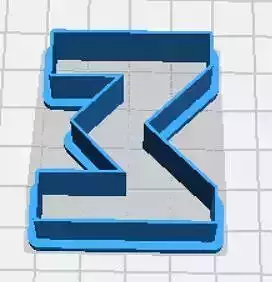 Sigma Upper Case Cookie Cutter