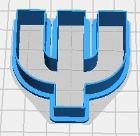 Psi Upper Case Cookie Cutter 3D print model