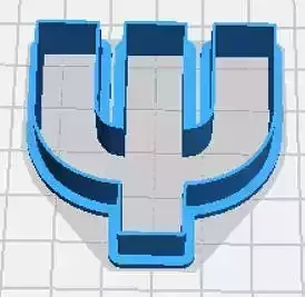 Psi Upper Case Cookie Cutter