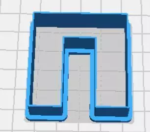Pi Upper Case Cookie Cutter 3D print model_0
