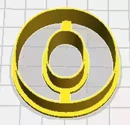 Omicron Upper Case Cookie Cutter
