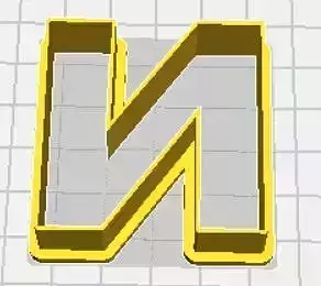 Nu Upper Case Cookie Cutter