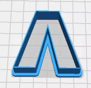 Lambda Upper Case Cookie Cutter 3D print model_0