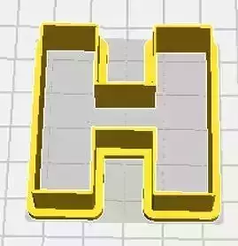 Eta Upper Case Cookie Cutter