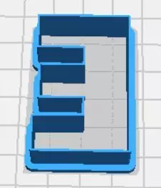 Epsilon Upper Case Cookie Cutter 3D print model_0