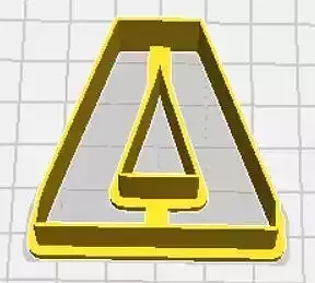 Delta Upper Case Cookie Cutter