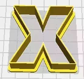 Chi Upper Case Cookie Cutter