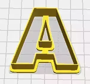 Alpha Upper Case Cookie Cutter