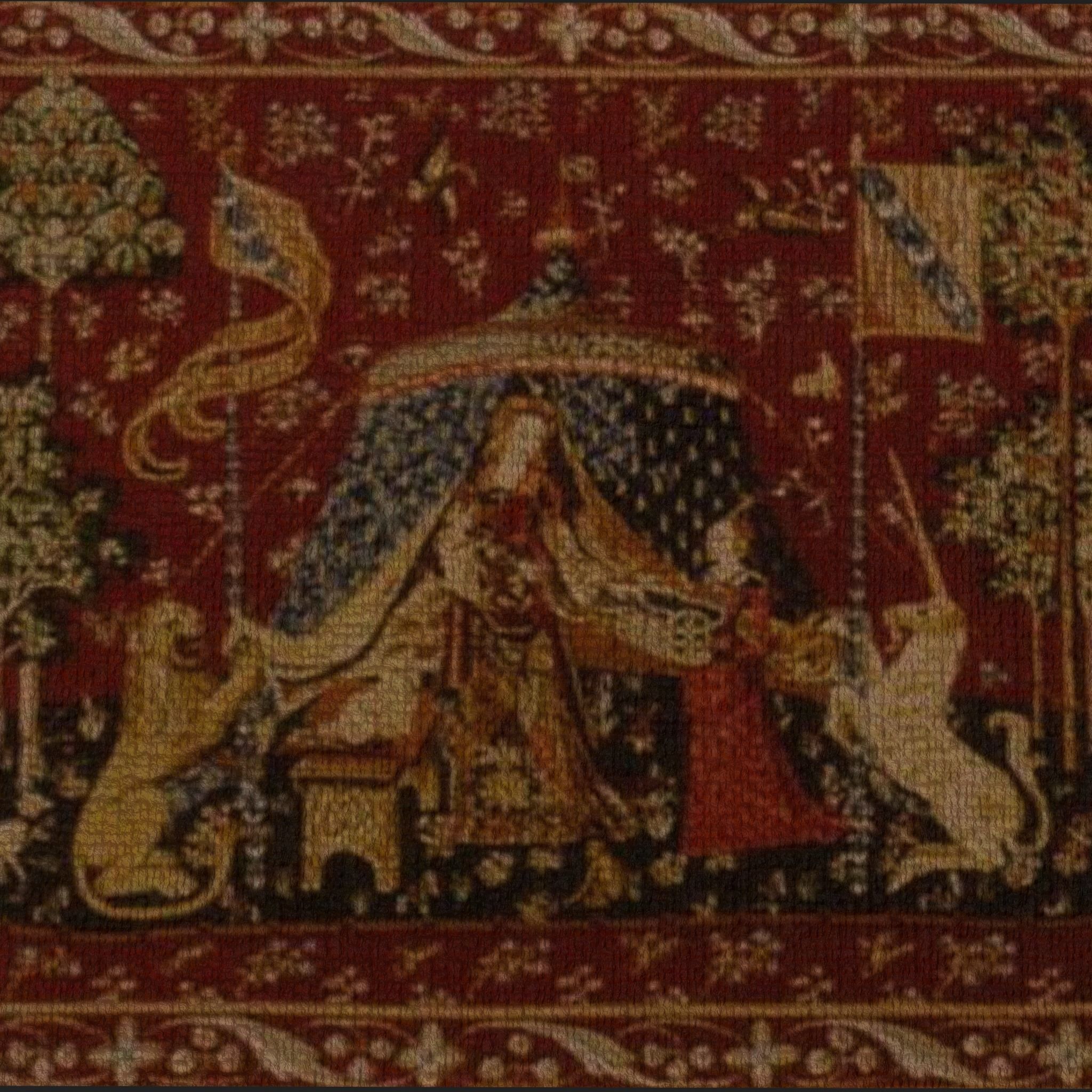 Twelve Highly Detailed Medieval Style Tapestries  3D Model Collection_96