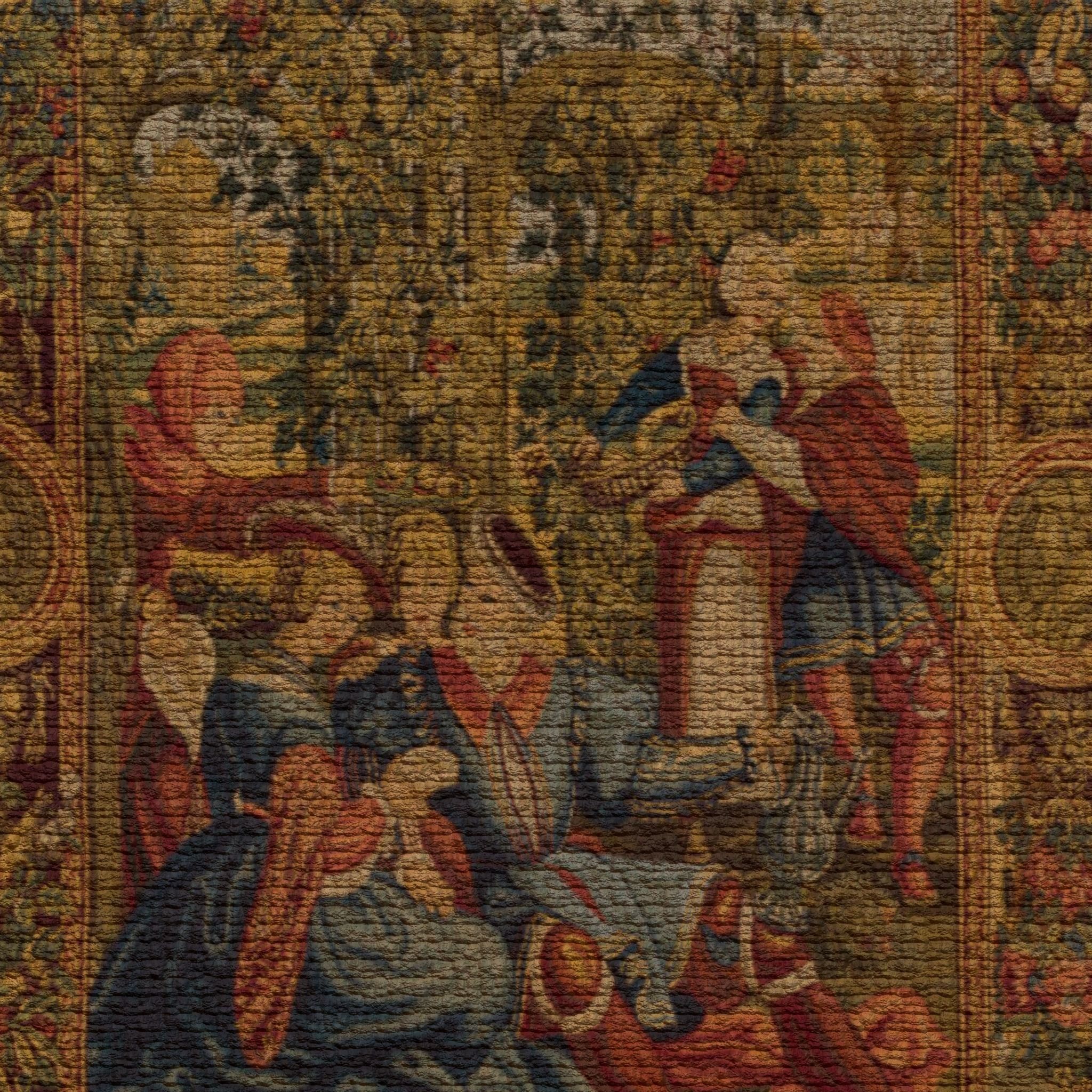 Twelve Highly Detailed Medieval Style Tapestries  3D Model Collection_104