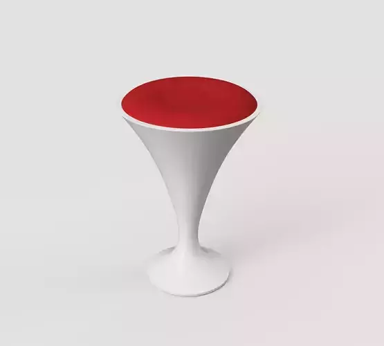 Retro Futuristic Stool No1 Free 3D model