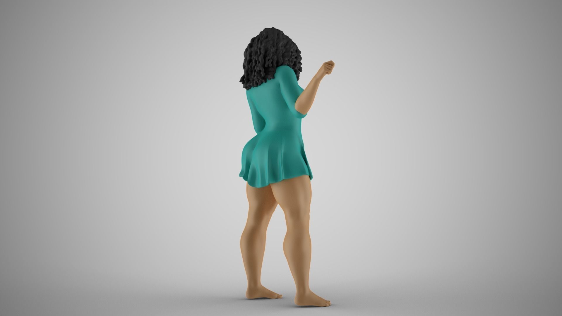 Plain Girl 4 3D print model_6