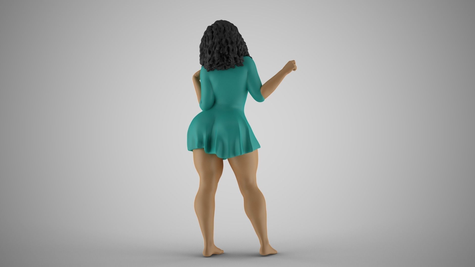 Plain Girl 4 3D print model_7