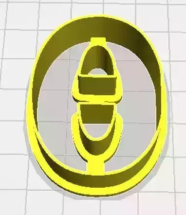 Theta Lower Case Cookie Cutter