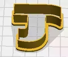 Tau Lower Case Cookie Cutter