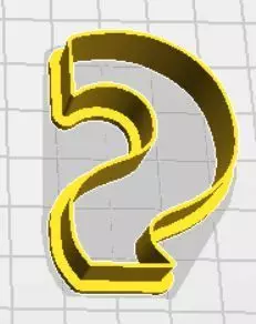 Sigma 1 Lower Case Cookie Cutter 3D print model_0