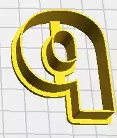 Rho Lower Case Cookie Cutter