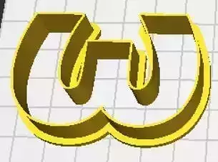 Omega Lower Case Cookie Cutter