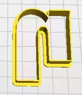 Eta Lower Case Cookie Cutter