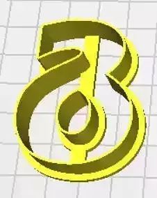 Delta Lower Case Cookie Cutter