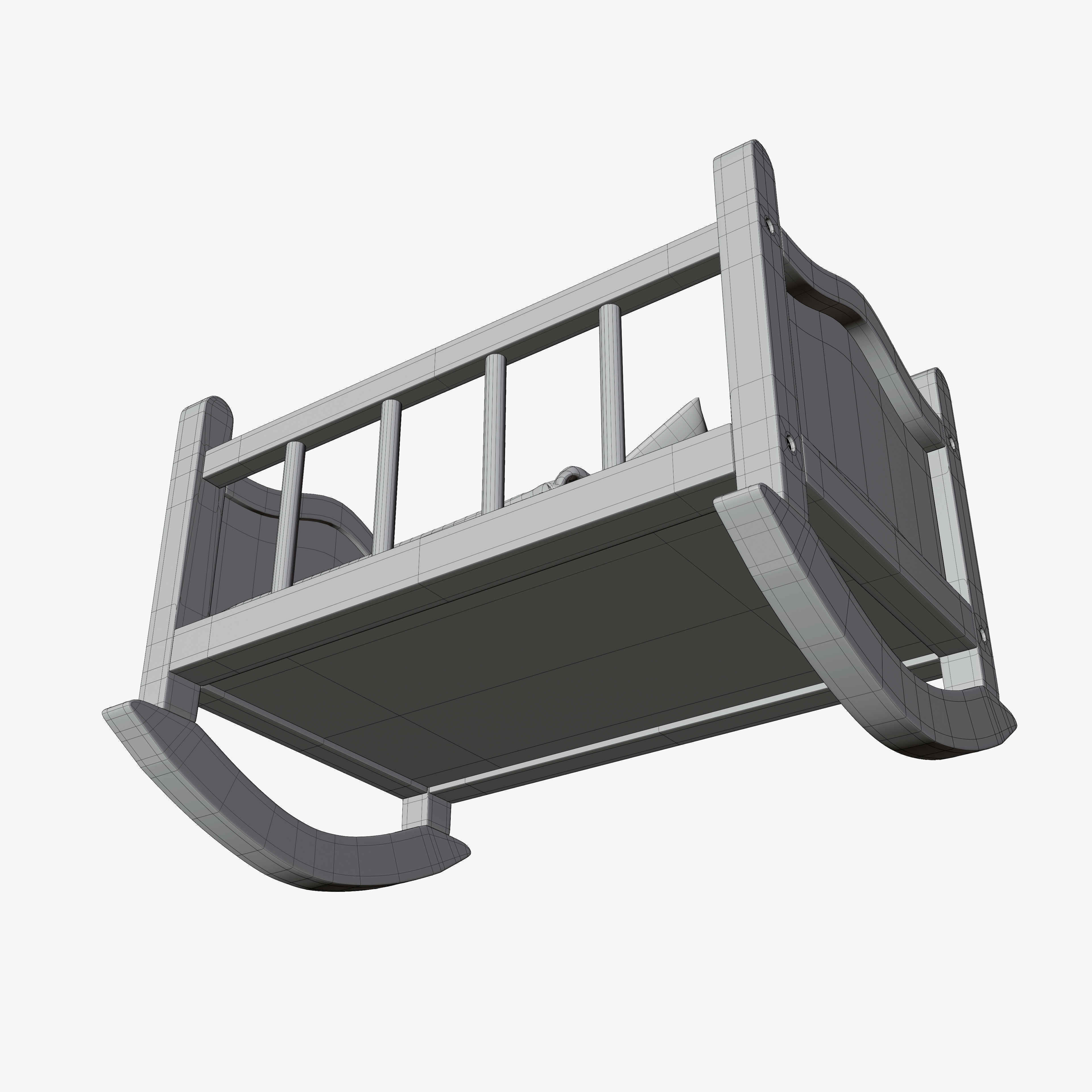 Toy Cradle 3D model_11