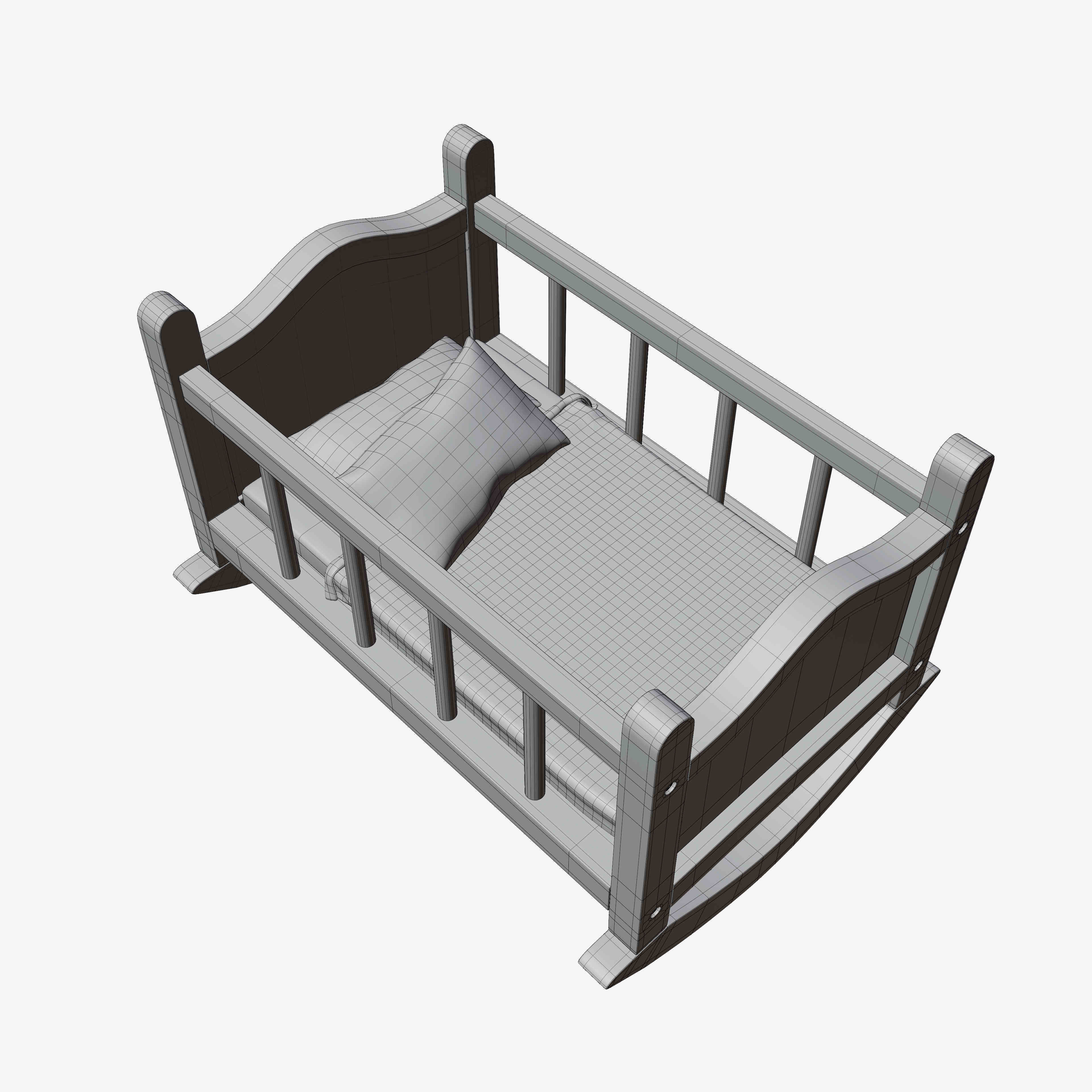Toy Cradle 3D model_5