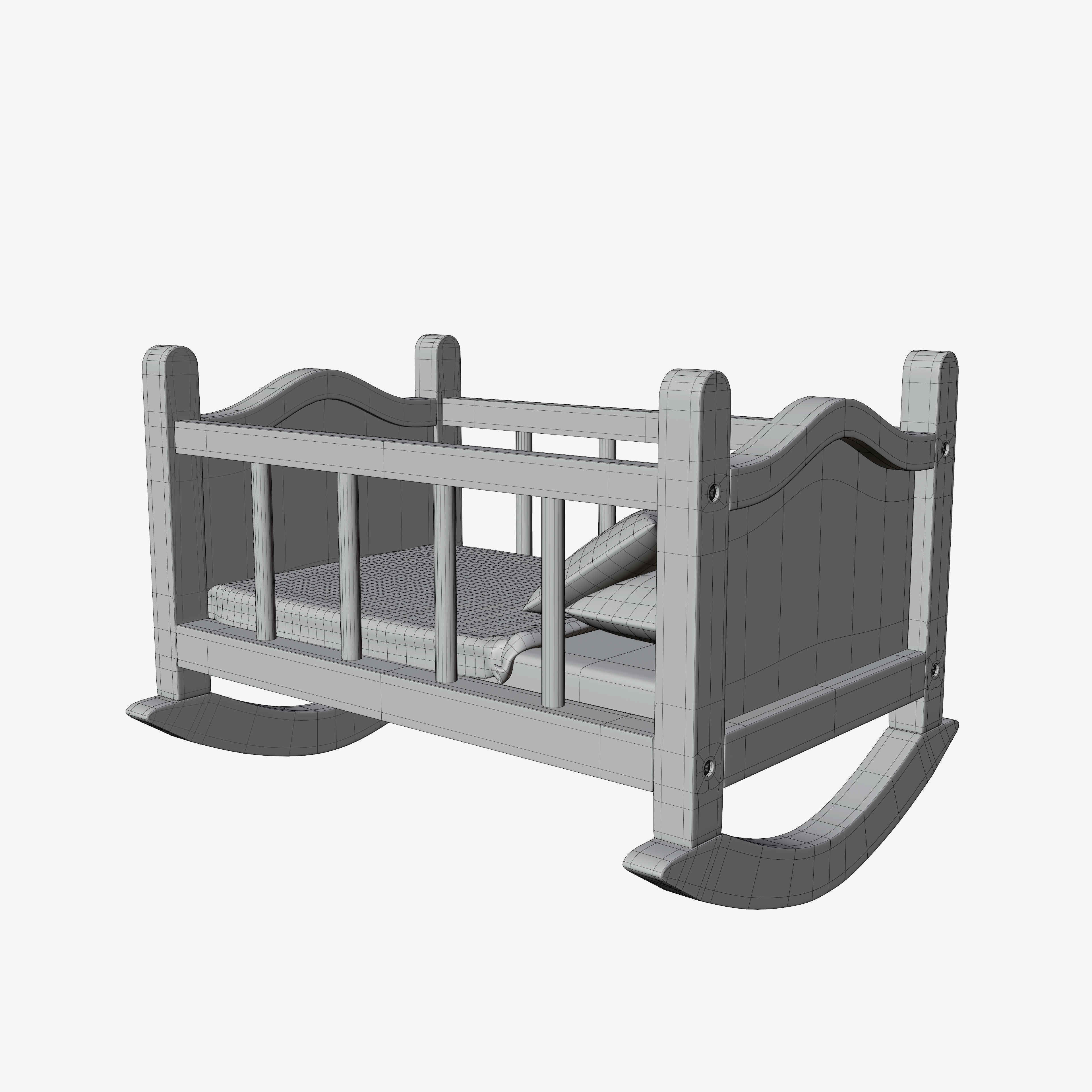 Toy Cradle 3D model_3