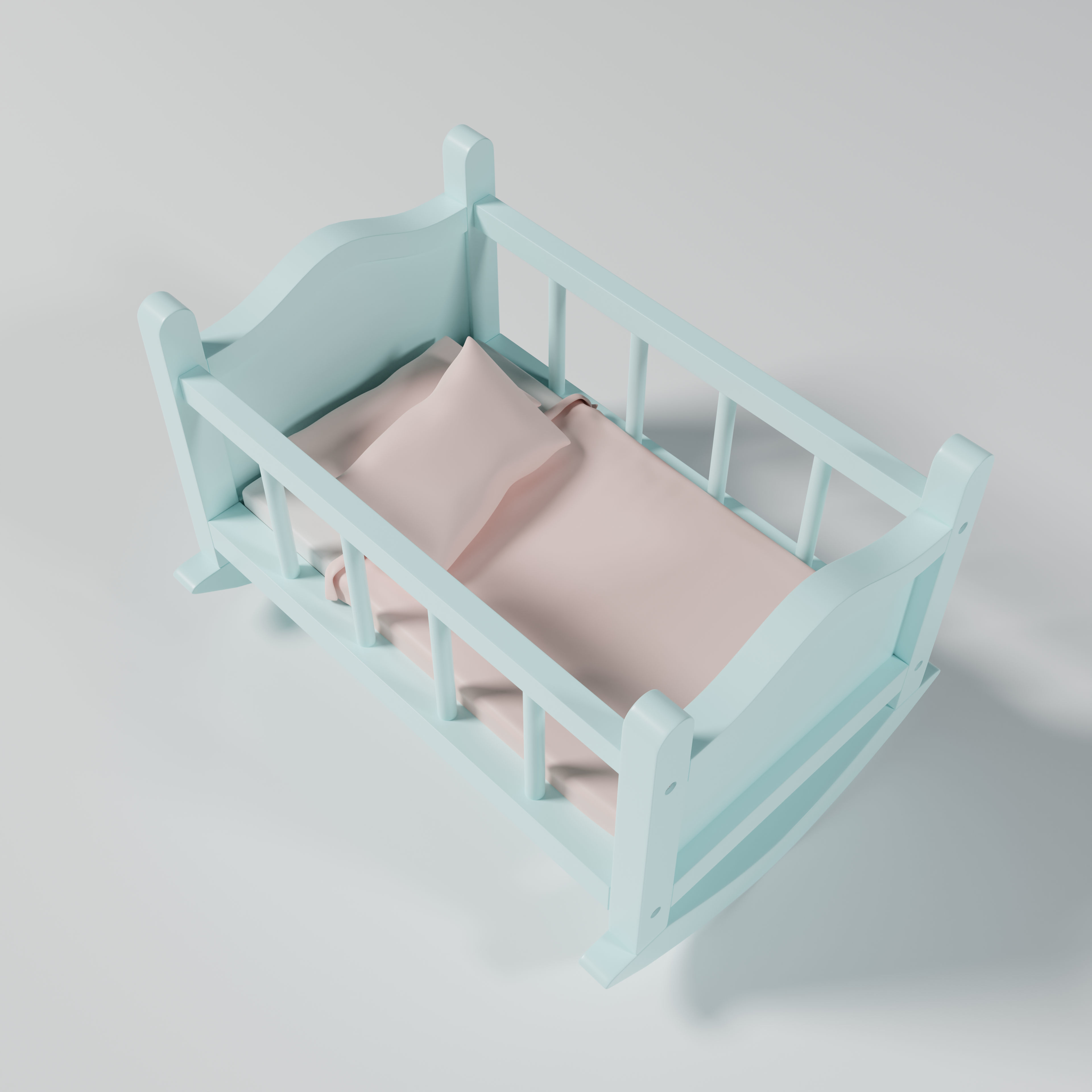 Toy Cradle 3D model_4