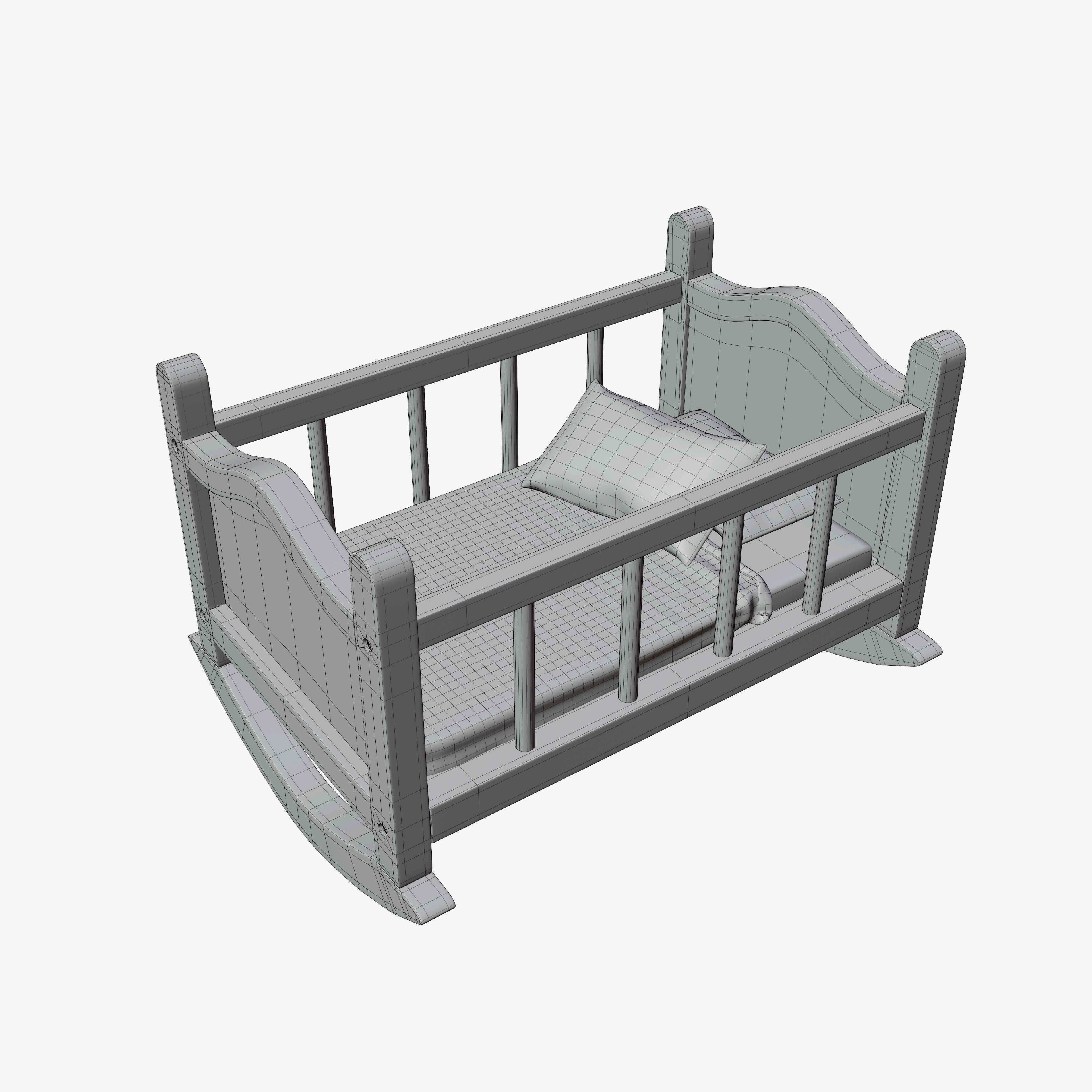 Toy Cradle 3D model_1