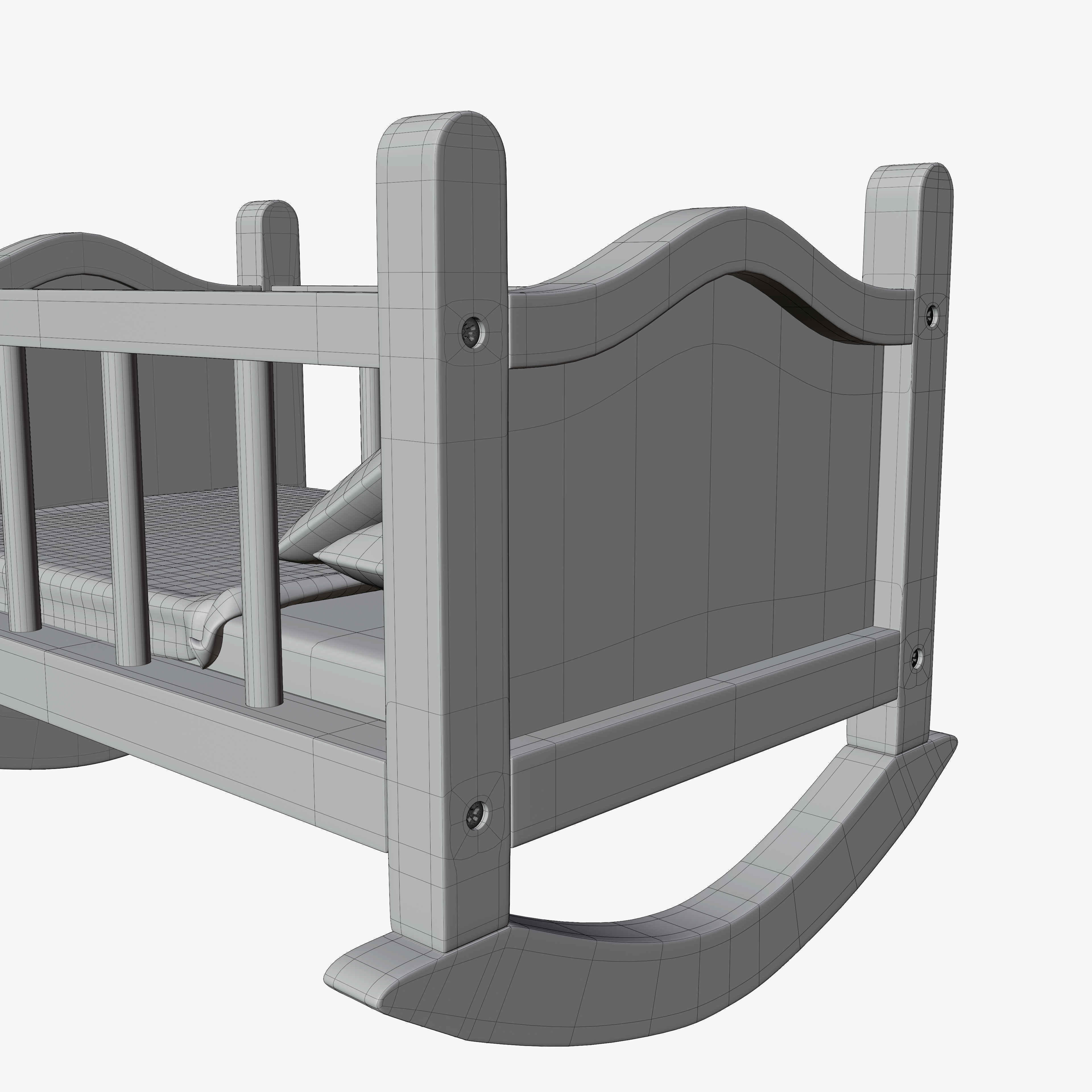 Toy Cradle 3D model_7