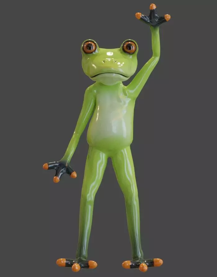 FROG - Rigged 3D model
