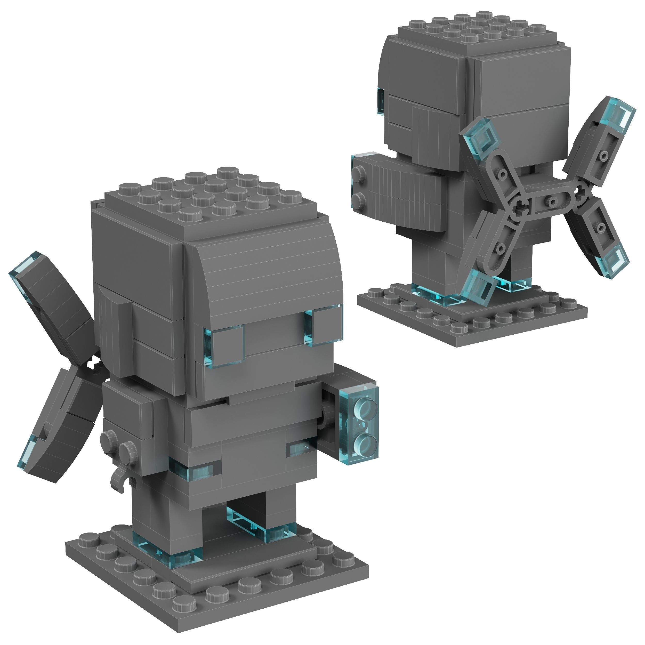 Lego Brickheadz - 41604 Iron Man MK50 3D model_1
