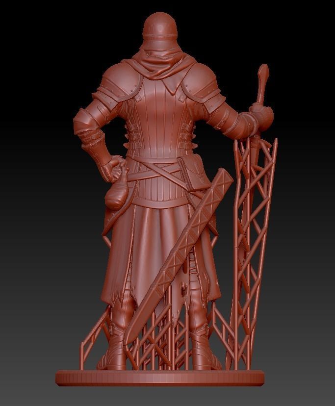 Knight Scuplting 3D print model_2