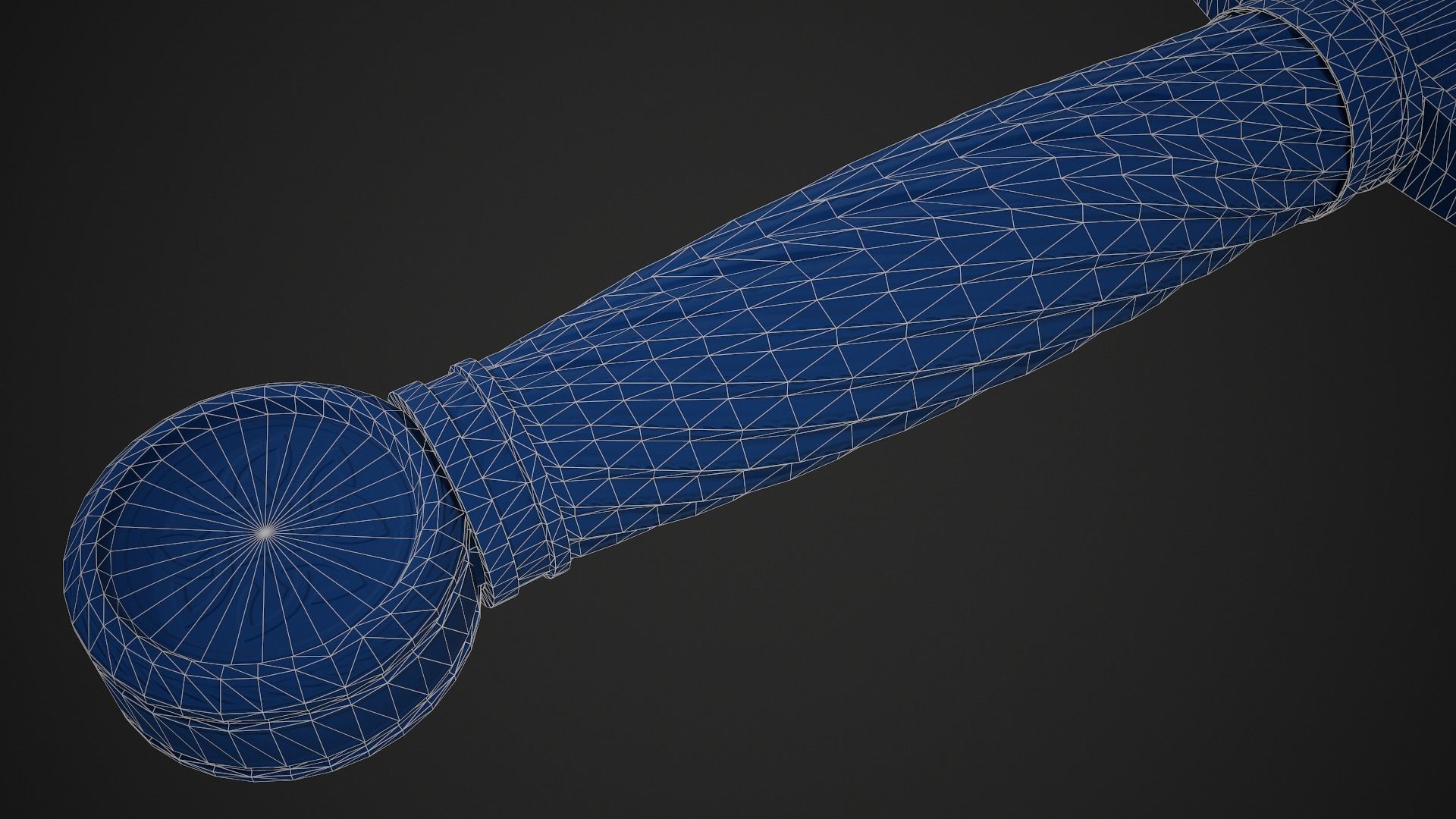 Dagger sword Low-poly 3D model_20