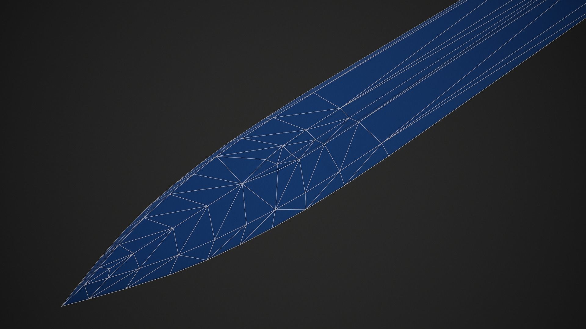 Dagger sword Low-poly 3D model_16