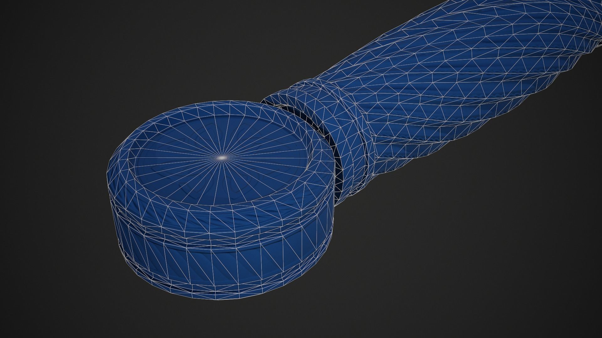 Dagger sword Low-poly 3D model_15