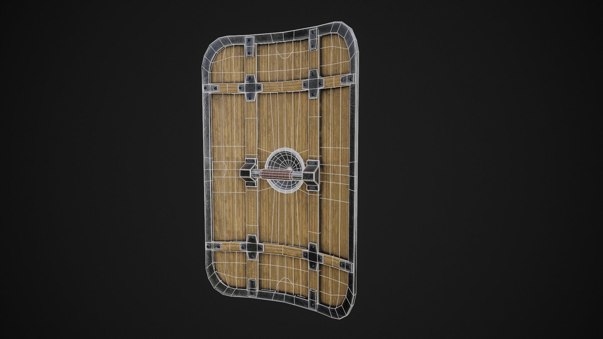 Tower Shield Low-poly 3D model_3