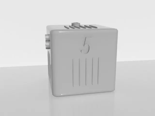 dices box with number 3D print model