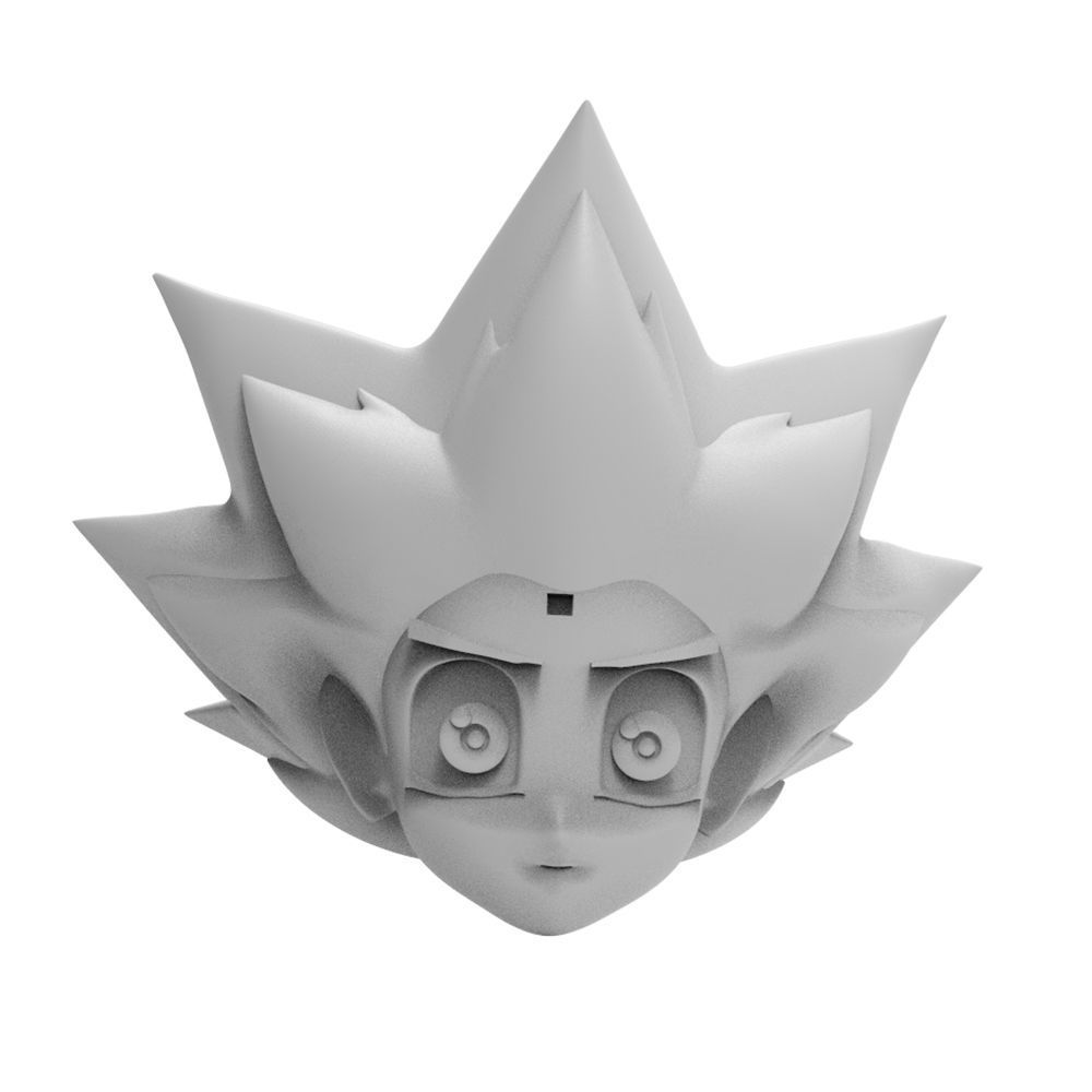 Yu Gi Oh With Millennium Puzzle On Hand 3D Printing Diorama 3D print model_26