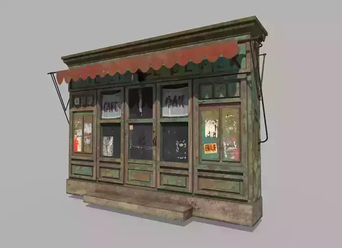 Unused Cafe Entrance 3D model