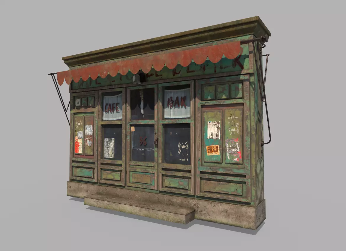 Unused Cafe Entrance 3D model