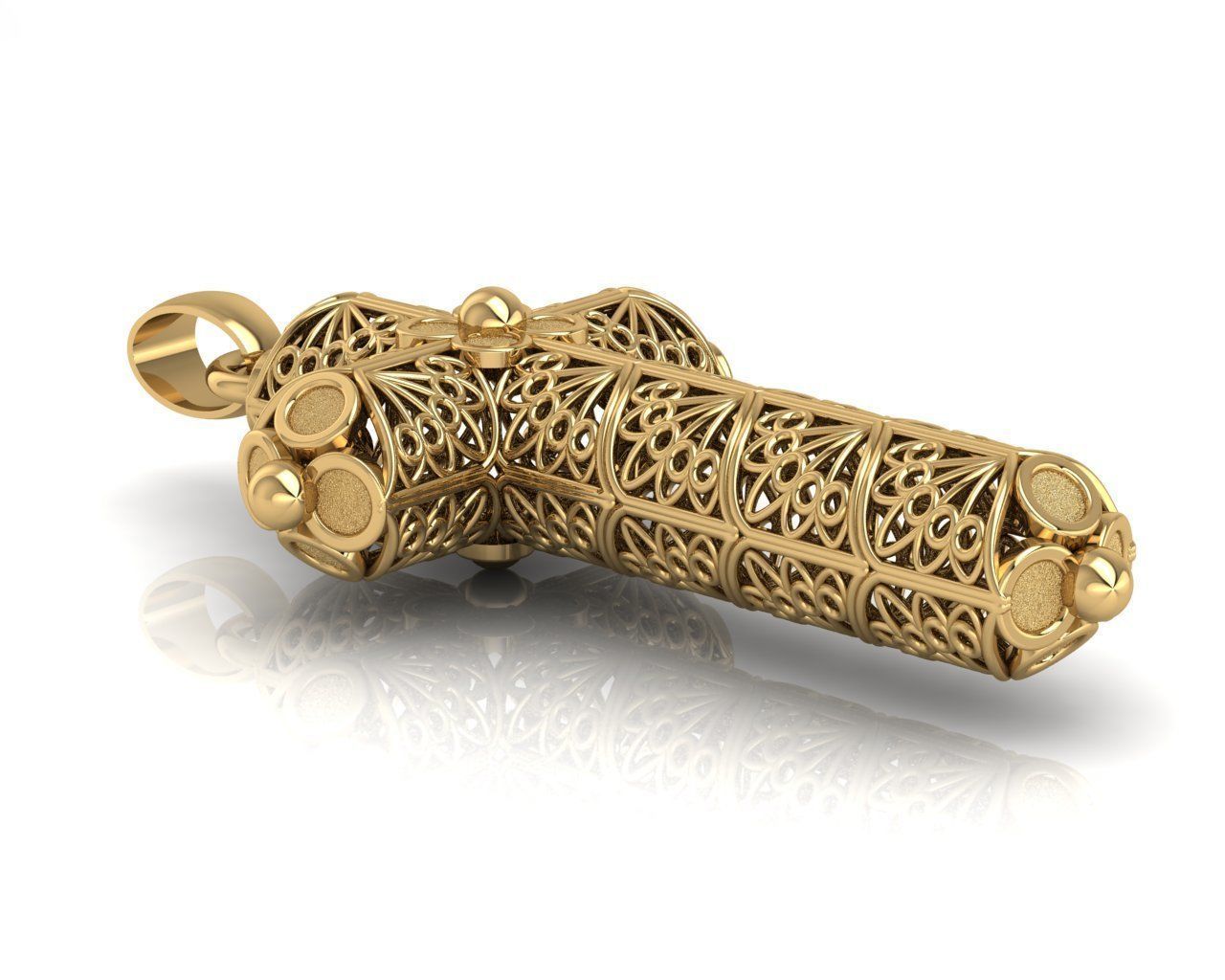 Openwork cross 3D print model_20