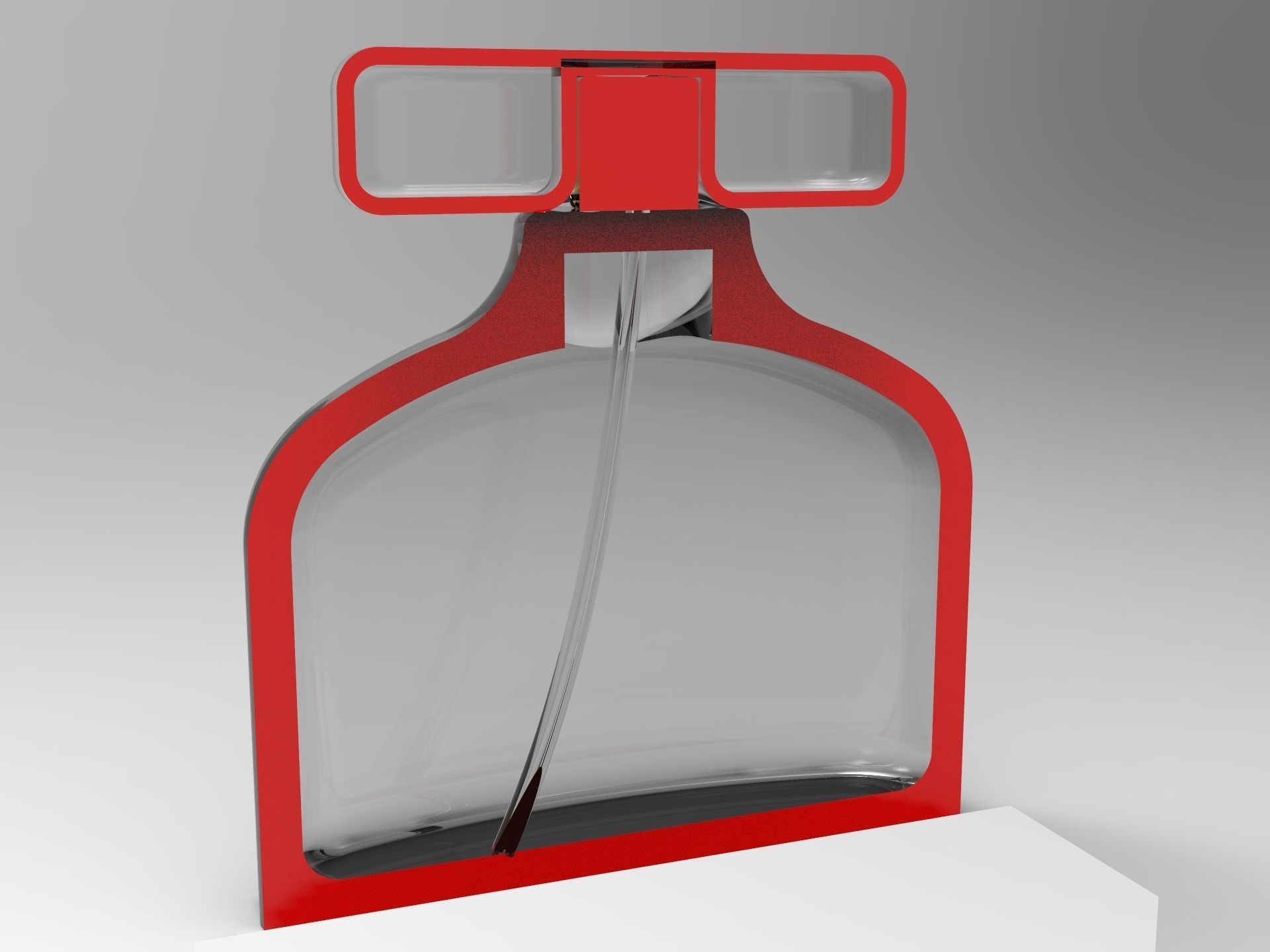 Parfume Model glass perfume bottle 3D model_8