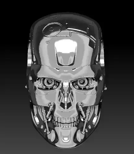 terminator t800 endoskull  3d model Free 3D print model