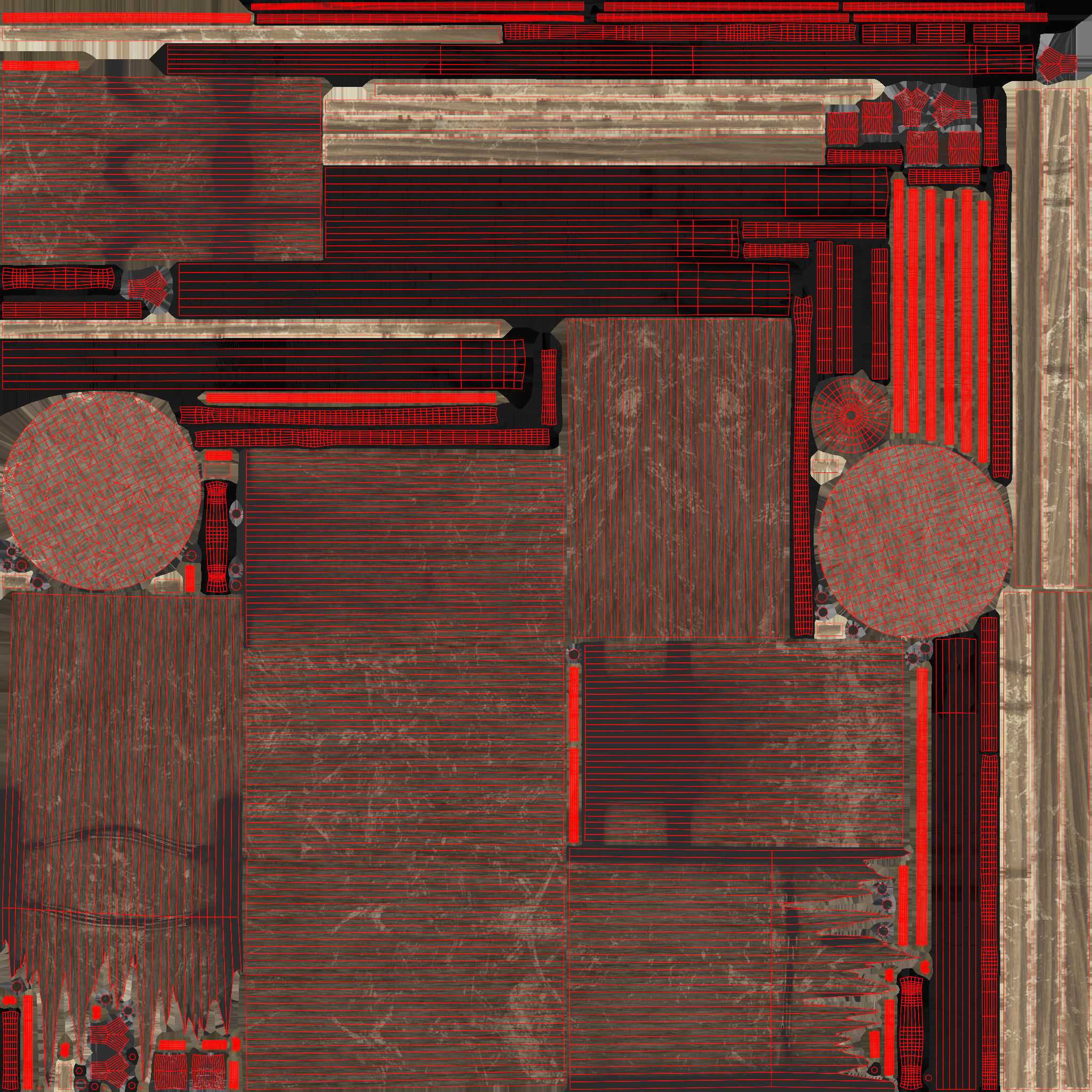 Broken Utility Pole Free low-poly 3D model_23