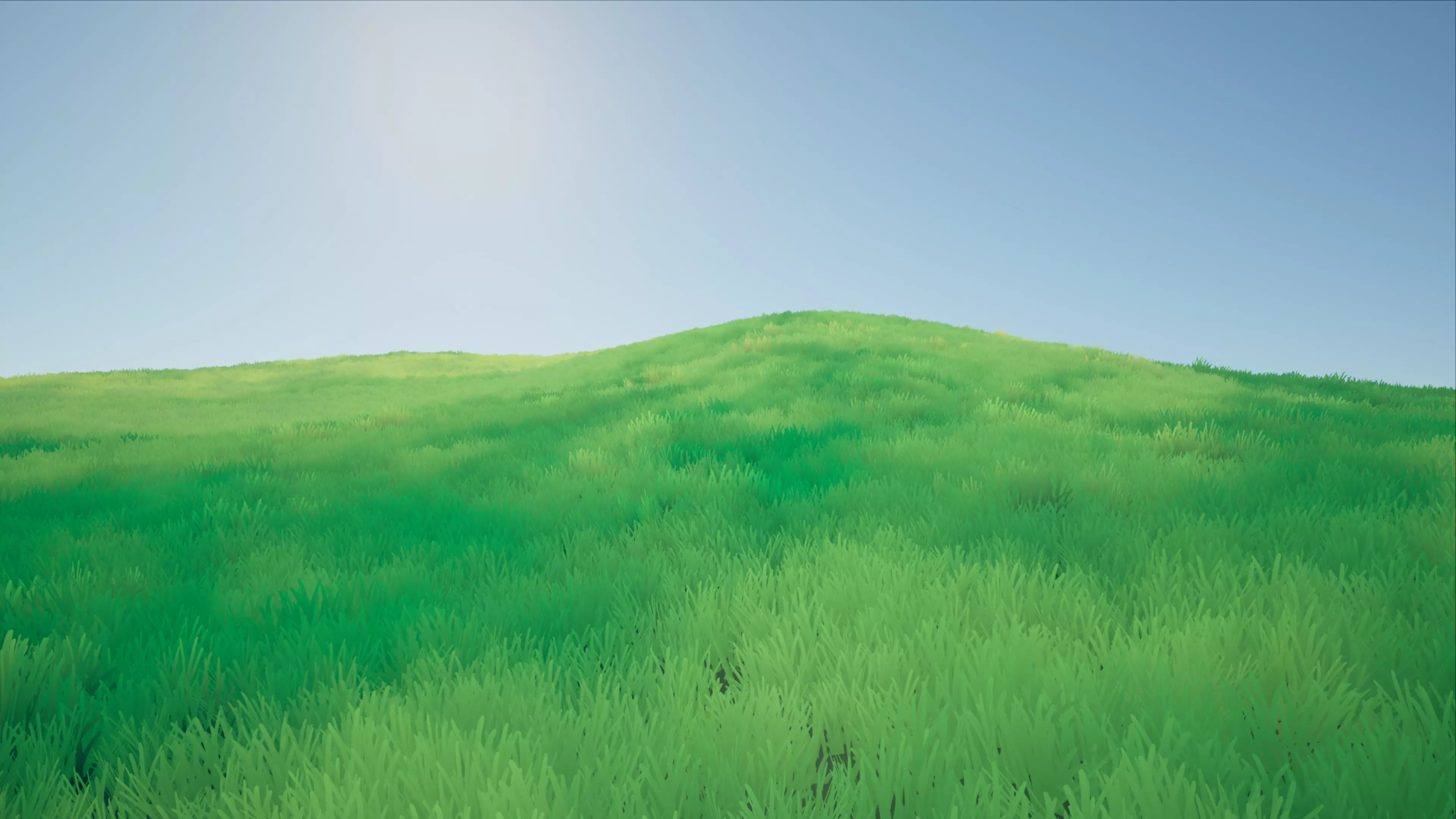 Stylized grass Low-poly 3D model_0
